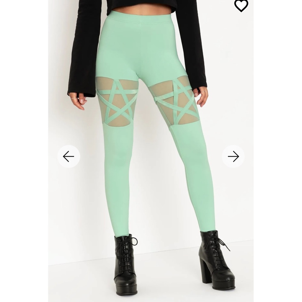 Black Milk Size S OCCULTIST MINT LEGGINGS